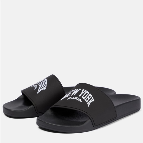 NWT BALENCIAGA Cities New York rubber slides - Picture 4 of 10